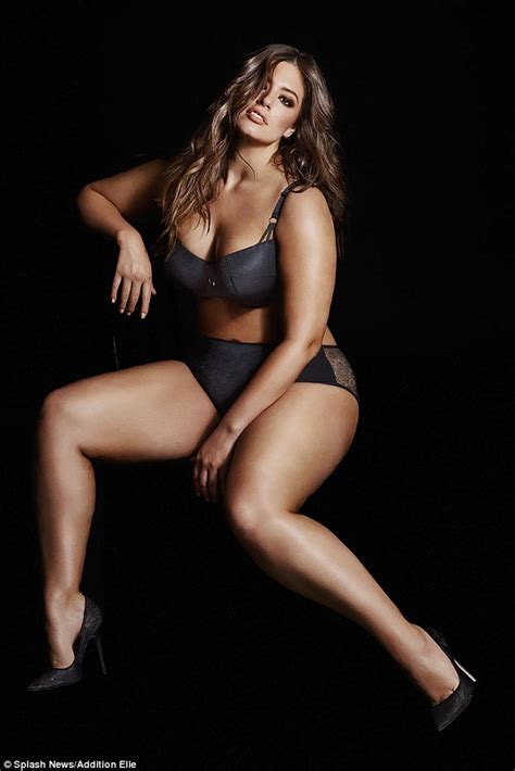 Ashley Graham Flaunts Her Curves In New Addition Elle Lingerie Campaign