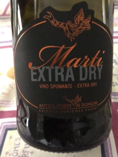 Antica Corte Ai Ronchi Di Pasini Marti Extra Dry Vivino Italia