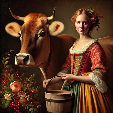 Eight Maids A Milking Wall Art Rustic Vintage Holiday Print Festive Digital Download With