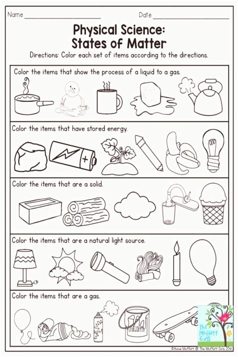 2nd Grade Science Worksheets