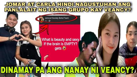 Jomar At Carla Nagsalita Na Nanay Ni Veancy Dinamay Pa Nila Kalingap