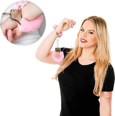 Pink Furry Handcuffs Handcuff Personalized Kinky Sex Toys Role Play Fantasy Valentines