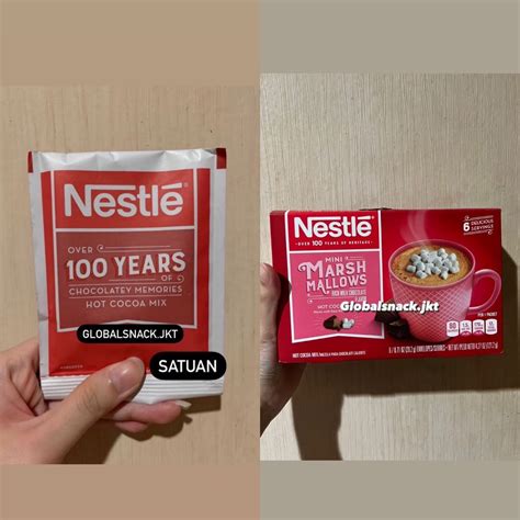 Jual SATUAN NESTLE CLASSIC RICH MILK CHOCOLATE NESTLE MINI MARSHMALLOW HOT COCOA MIX