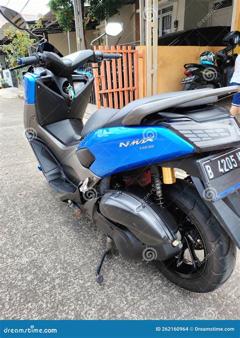 Yamaha Nmax Blue Color 2019 Back View Editorial Stock Image Image Of