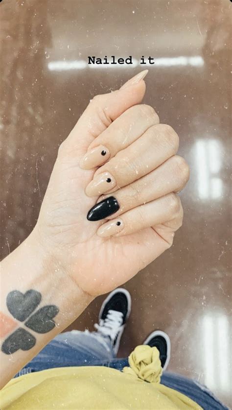 Black Nude Nails Black And Nude Nails Black And Nude Nude Nails