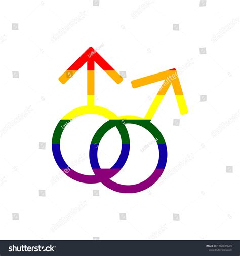Gay Symbol Rainbow Color Homosexual Vector Stock Vector Royalty Free Shutterstock