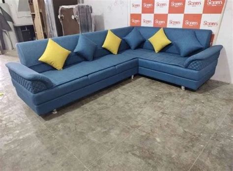 Seater Rexin L Shape Wooden Sofa Set At Rs Set In Rajkot Id