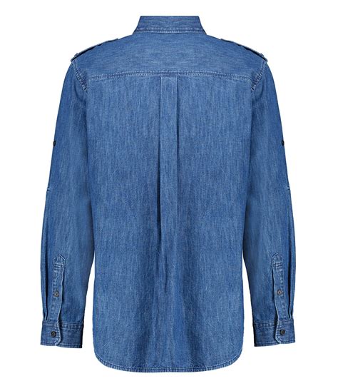 Chemise En Jean Homme Cesar Chambray Regular Bleu Marant Jane De Boy