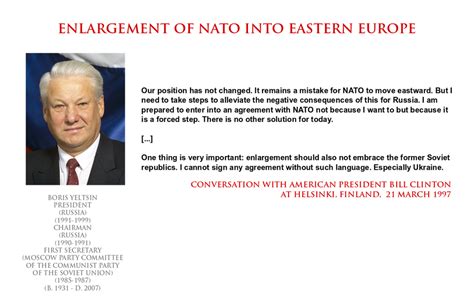 Boris Yeltsin Nato Expansion Into Eastern Europe By History Explorer