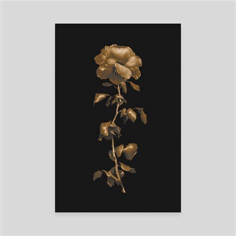 Beauty Dark Rose Poster An Art Canvas By Daniel Ferreira Leites Inprnt