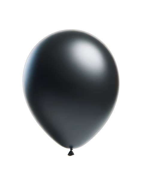 AI generated Black matte party balloon. 34765411 PNG