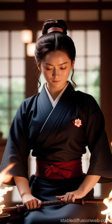 Kamado Nezuko Usando Bikini Delgado Prompts Stable Diffusion Online