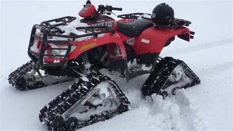 2005 Arctic Cat V2 650 4x4 With Tjd Kimpex Tracks Testing Youtube