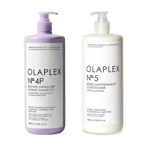 OLAPLEX LITRE DUO THE BLONDE ENHANCER BUNDLE EARTHLY LOVE
