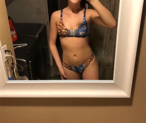 Off Hot Patchwork Print Bralette Scoop Bikini Set In Blue Zaful