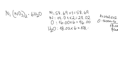 Solved Calculate The Molar Mass Of Each Hydrated Compound Note That