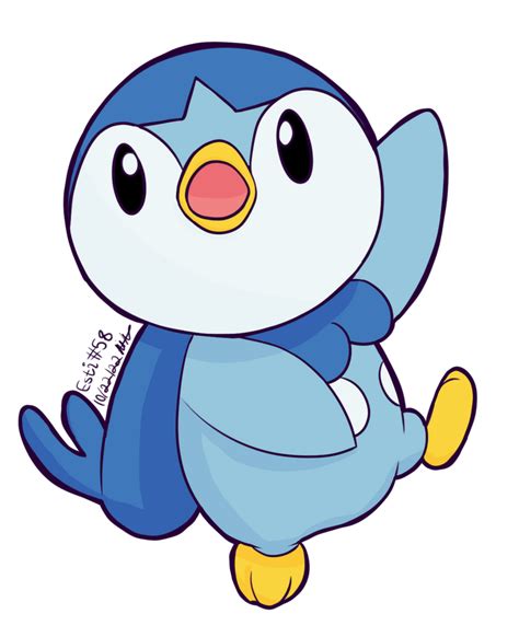 Dd 58 Waving Piplup By Estivalequinox On Deviantart