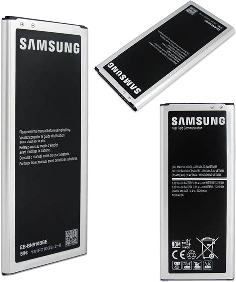 Batteria Originale Per Samsung Galaxy Note 4 Per Modello Sm N910