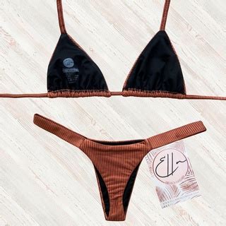 Conjunto Biquini Marquinha Bronze Nude Marrom Cirre Brilhoso Canelado Fio Dental Cortininha Semi