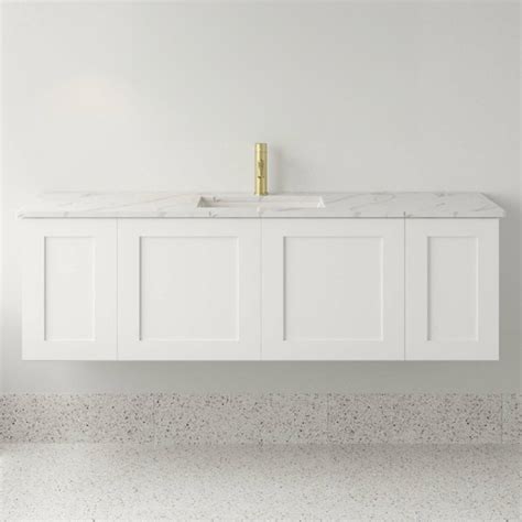 Sarah Calacatta Marble Look Mila Wall Hung Vanity Unit The Build By