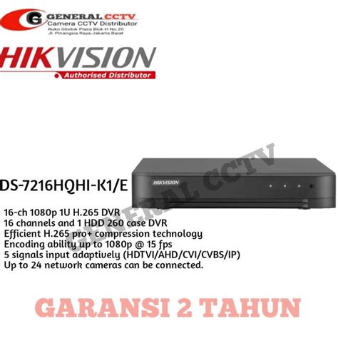 Jual Dvr Channel Hikvision Hqhi K E Turbo Hd Mp Shopee