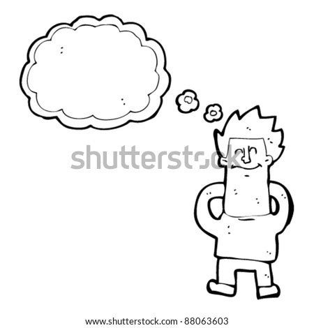 Man Dreaming Cartoon Stock Vector Illustration 88063603 : Shutterstock