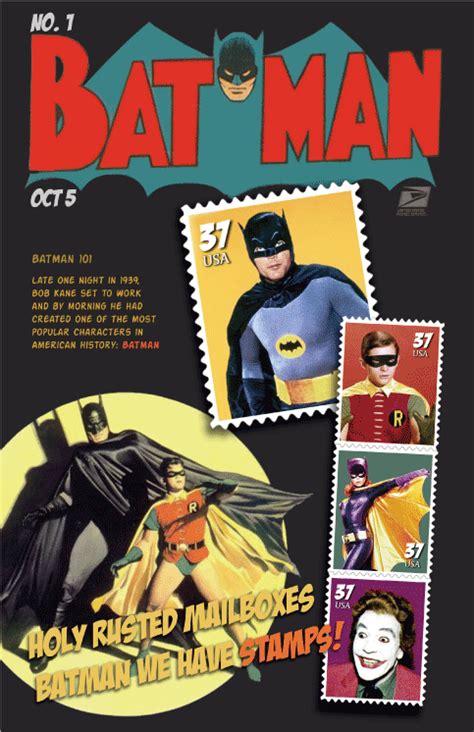 Batman Stamps Michesaurus