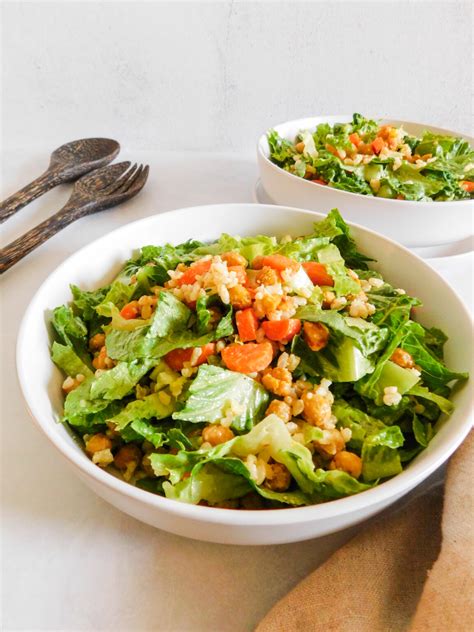 Roasted Chickpea Salad With Tahini Dressing Supermom Eats