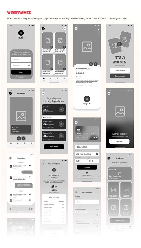 My Love Dating App UX/ UI Case Study :: Behance