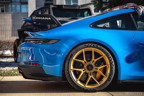 Gold Rohana Rfg Unibloc Wheel On Porsche Gt Benlevy