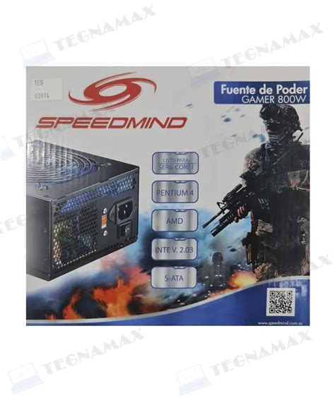 FUENTE DE PODER SPEEDMIND PS 800W Tegnamax