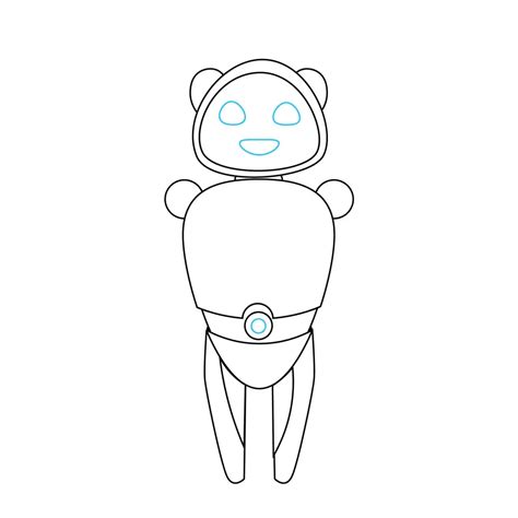 how to draw a robot step by step