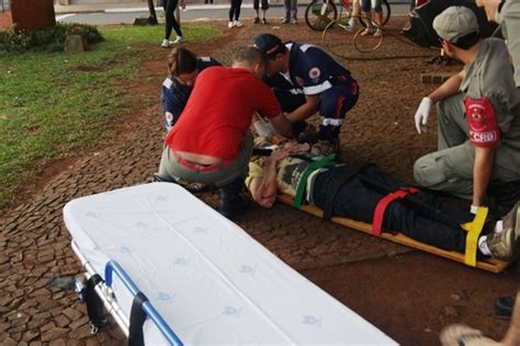 Camionete Placas De Marcelino Arrasta Ciclista Em Erechim