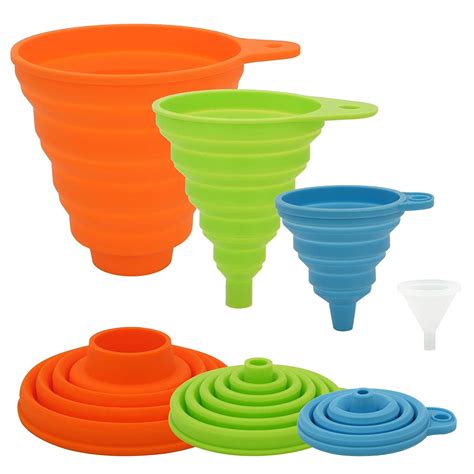 Kitchen Funnel Funnels For Filling Bottles Food Grade Silicone