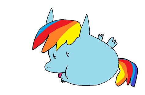 Fat Rainbow Dash By Boyboyboyboyboy On Deviantart