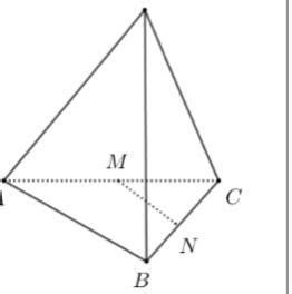 figura alăturată este reprezentat tetraedrul regulat VABC Punctele M