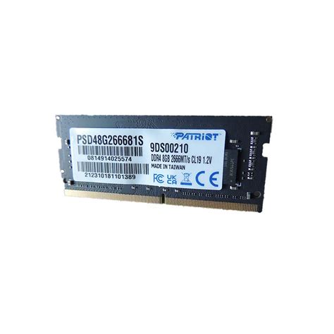 Memoria patriot 8gb ddr4 2666mhz PSD48G266681S - FrancaVirtual Informática