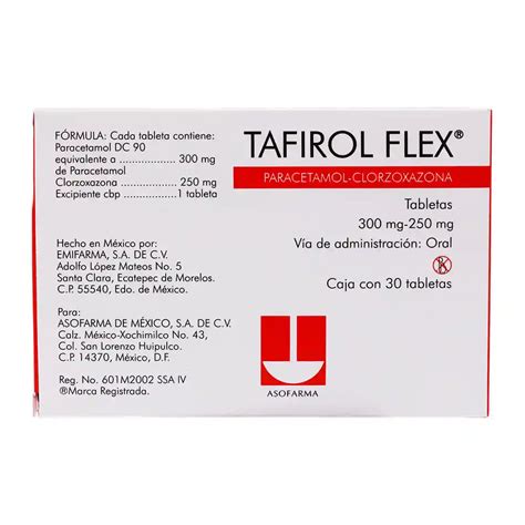 Tafirol Flex 300 Mg 250 Mg Desde 75800