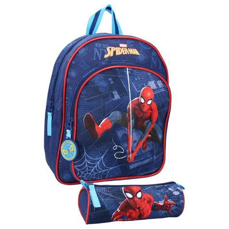 Pack Sac Dos Trousse Maternelle Bleu Spiderman Bring It On