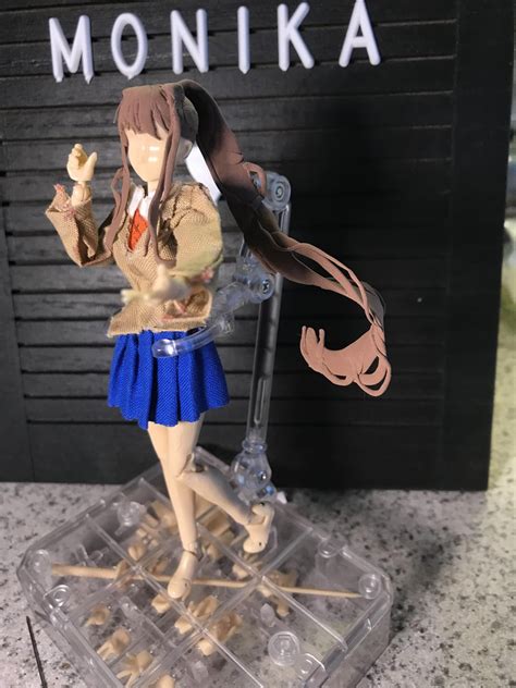 My Newest Monika Figure Its Been Going Pretty Well Rddlc