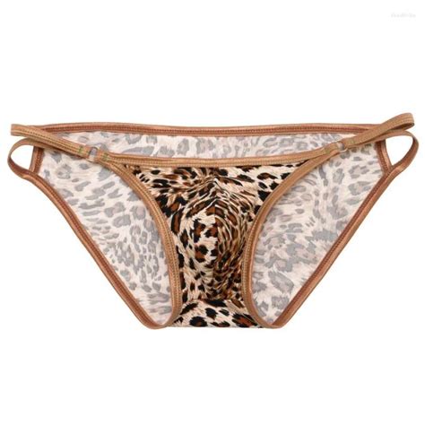 Calzoncillos Sexy Para Hombre Ropa Interior Calzoncillos Con Estampado De Leopardo Bikini