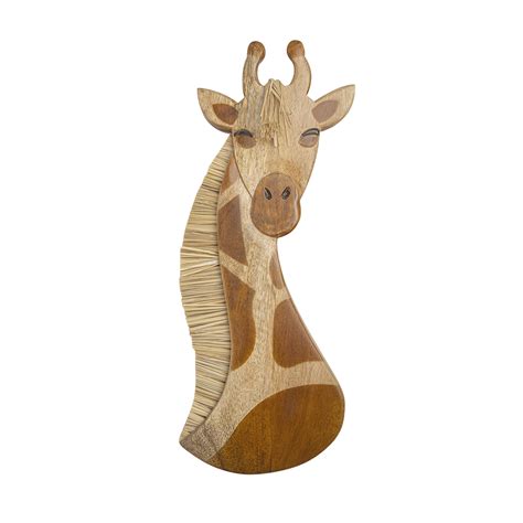 Wooden Giraffe Nursery Decor Crane Baby