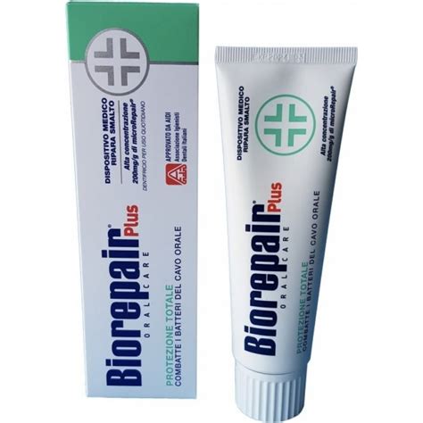 Biorepair, Protezione Totale Plus (75 мл), зубна паста без фтору ...