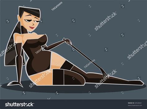 Vector Illustration Sexy Girl Lingerie Crop Stock Vector Royalty Free Shutterstock