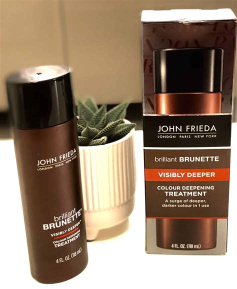 John Frieda Brilliant Brunette Treatment Before And After Review