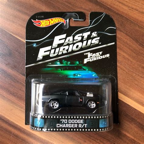 Hot Wheels 70 Dodge Charger Rt Fast Furious Retro Card Shopee Malaysia