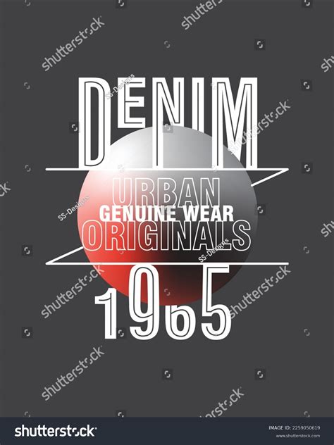 Denim Urban Originals Typography Urban Brand Stock Vector (Royalty Free