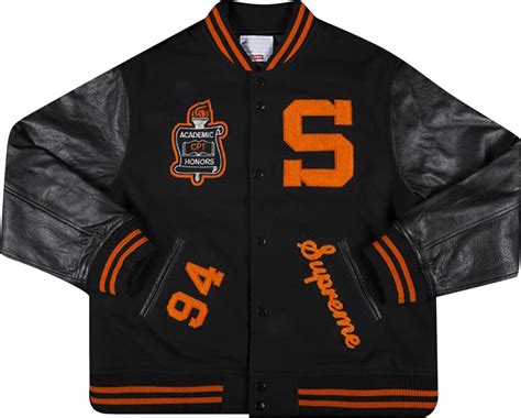 Buy Supreme Team Varsity Jacket Black Fw19j91 Black Goat