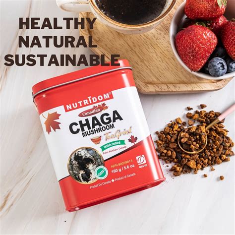 Nutridom Chaga Mushroom Tea Grind 160 G 5 6 Oz