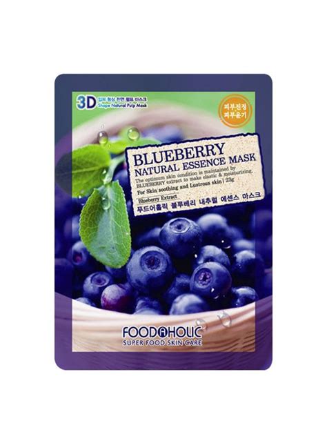 Foodaholic Blueberry Essence Mask - Korean Queens